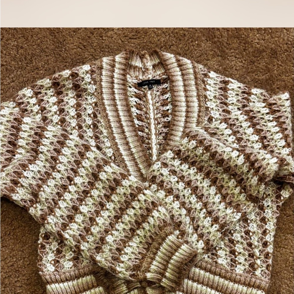 Striped Knit Cardigan